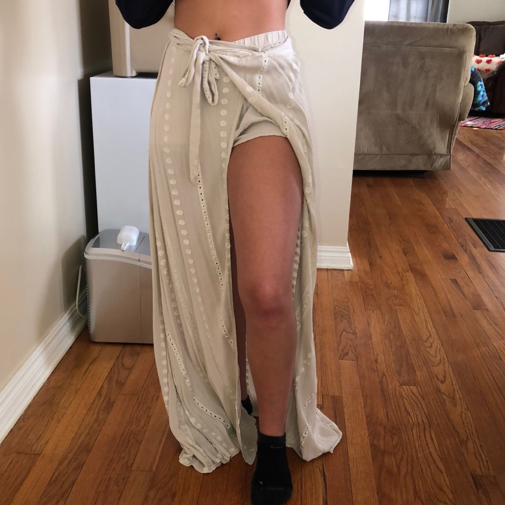 Maxi wrap skort